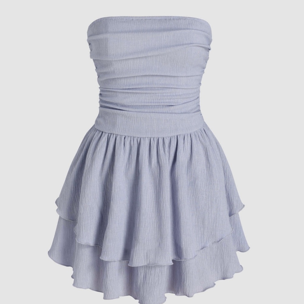 Cider sky blue mini dress